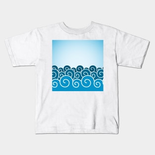 Waves of Blue Kids T-Shirt